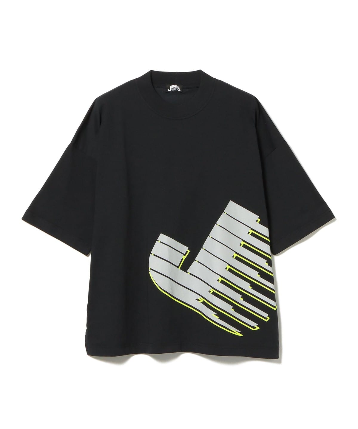 〈MEN〉【別注】JONES / SHELTECH(R) モックネックシャツ Tシャツ・カットソー MEN BLACK S 〈MEN〉【別注】JONES / SHELTECH(R) モックネックシャツ Tシャツ・カットソー MEN BLACK S
