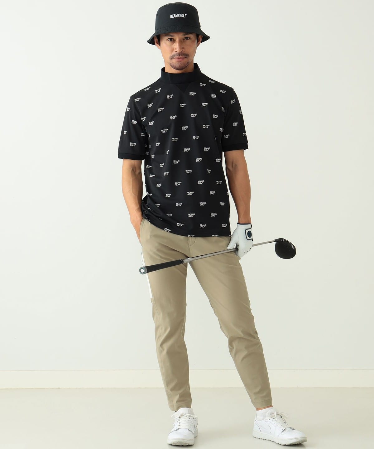 BEAMS GOLF（ビームス ゴルフ）BEAMS GOLF ORANGE LABEL / 襟リブ 総柄 