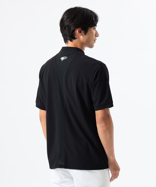 最終値下げ　BEAMS GOLF 黒 Lサイズ モックネックシャツ BEAMS GOLF（ビームス ゴルフ）ORANGE LABEL / 裏起毛 フラッグ