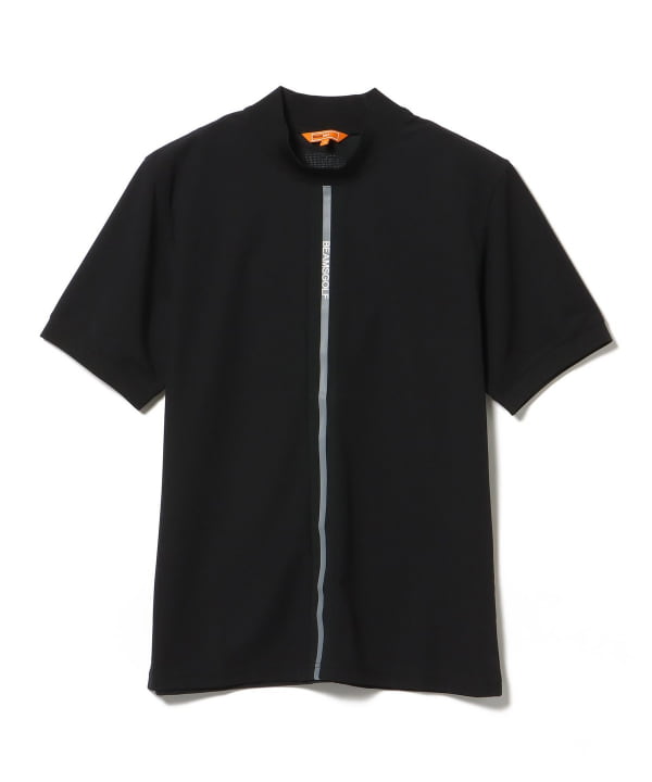 【23ss 新品未使用 XL】ビームスゴルフ　 モックネックTシャツ　黒　伸縮 BEAMS GOLF（ビームス ゴルフ）ORANGE LABEL / フロントライン