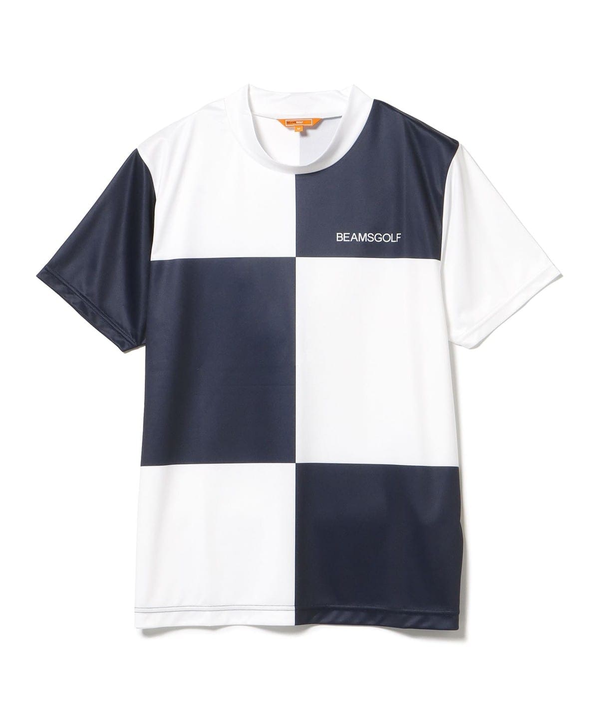 ORANGE LABEL / ブロックチェック モックネック シャツ Tシャツ・カットソー MEN NAVY S ORANGE LABEL / ブロックチェック モックネック シャツ Tシャツ・カットソー MEN NAVY S