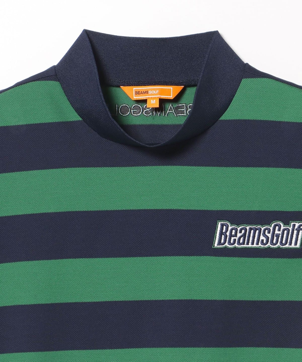 ビームスゴルフ　秋冬　鹿の子ダンボール モックネックシャツ　17,600円　L ビームスゴルフ 秋冬 鹿の子ダンボール モックネックシャツ 17,600円 L