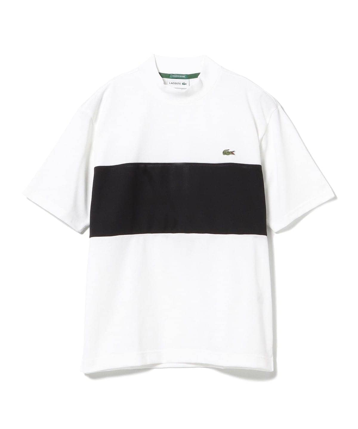 〈MEN〉【別注】LACOSTE ラコステ / 鹿の子 パネル モックネックシャツ Tシャツ・カットソー MEN WHITE XL 〈MEN〉【別注】LACOSTE ラコステ / 鹿の子 パネル モックネックシャツ Tシャツ・カットソー MEN WHITE XL