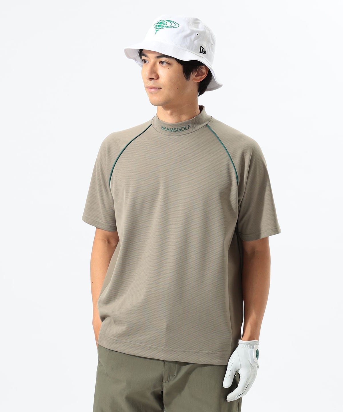 ORANGE LABEL / ラグランスリーブ パイピング ポロシャツ【DRY・UV】 Tシャツ・カットソー MEN BEIGE L ORANGE LABEL / ラグランスリーブ パイピング ポロシャツ【DRY・UV】 Tシャツ・カットソー MEN BEIGE L