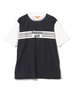 ORANGE LABEL / ワンポイントボーダー モックネック