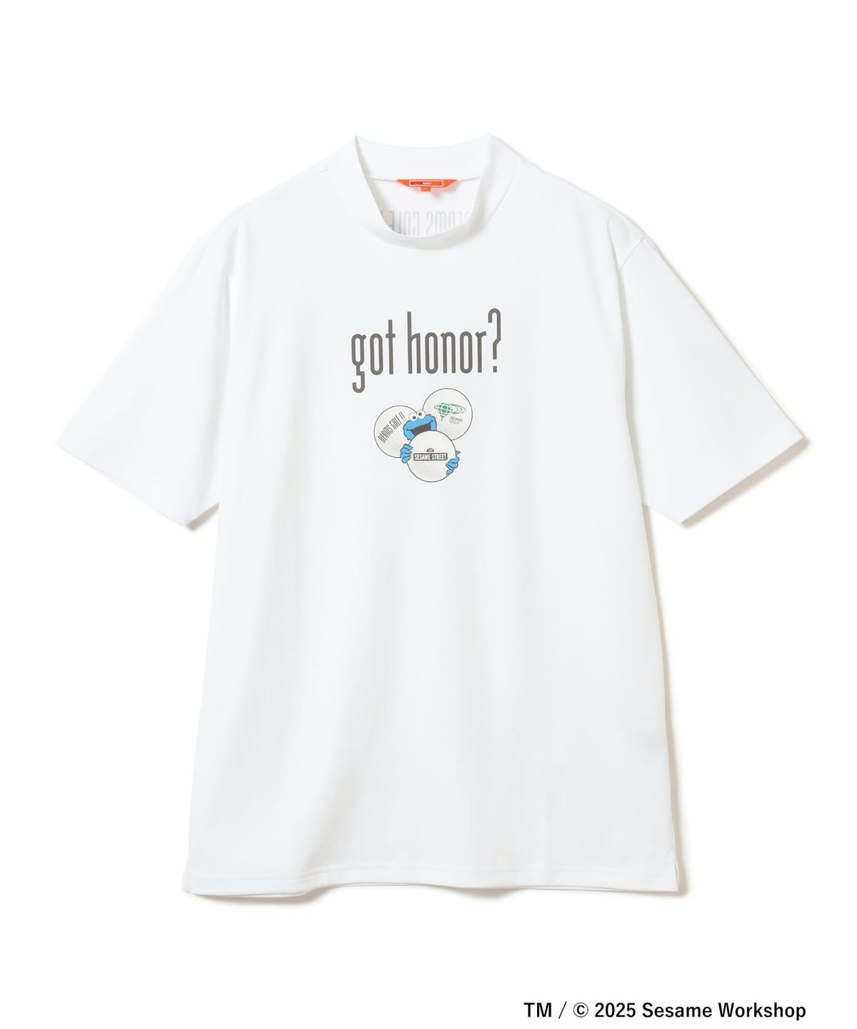 〈MEN〉【EXCLUSIVE】ORANGE LABEL / クッキーモンスター モックネックシャツ Tシャツ・カットソー MEN WHITE M 〈MEN〉【EXCLUSIVE】ORANGE LABEL / クッキーモンスター モックネックシャツ Tシャツ・カットソー MEN WHITE M