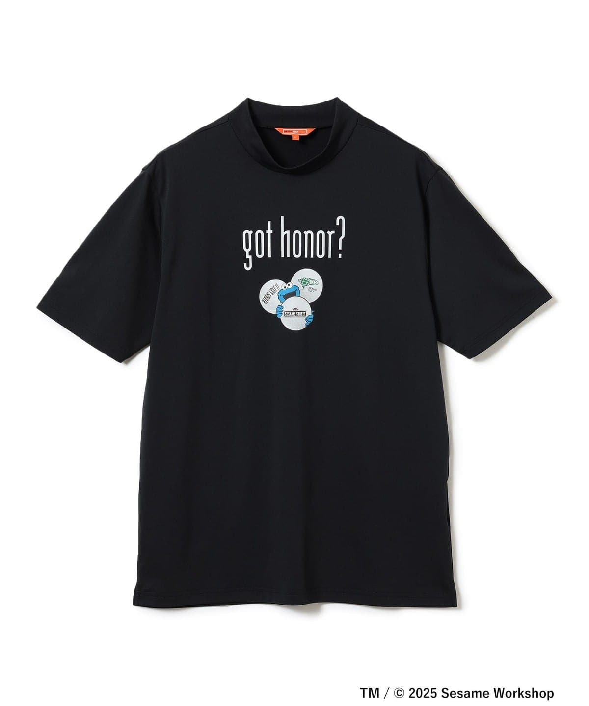 〈MEN〉【EXCLUSIVE】ORANGE LABEL / クッキーモンスター モックネックシャツ Tシャツ・カットソー MEN BLACK M 〈MEN〉【EXCLUSIVE】ORANGE LABEL / クッキーモンスター モックネックシャツ Tシャツ・カットソー MEN BLACK M
