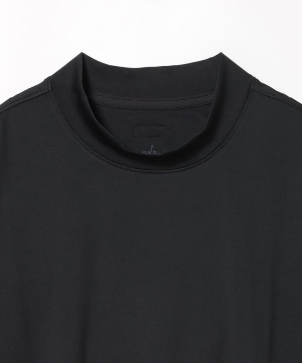 BeamsGolf ネックシャツ 黒 BEAMS GOLF tシャツ ORANGE LABEL / レイヤード モックネック