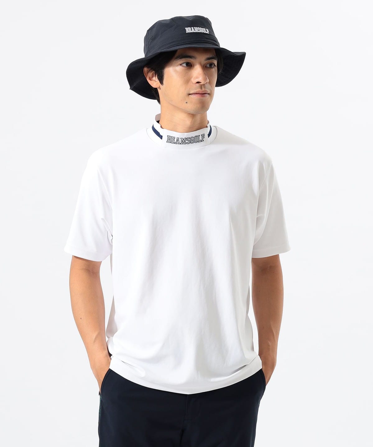 BEAMS GOLF（ビームス ゴルフ）ORANGE LABEL / リブ襟 モック