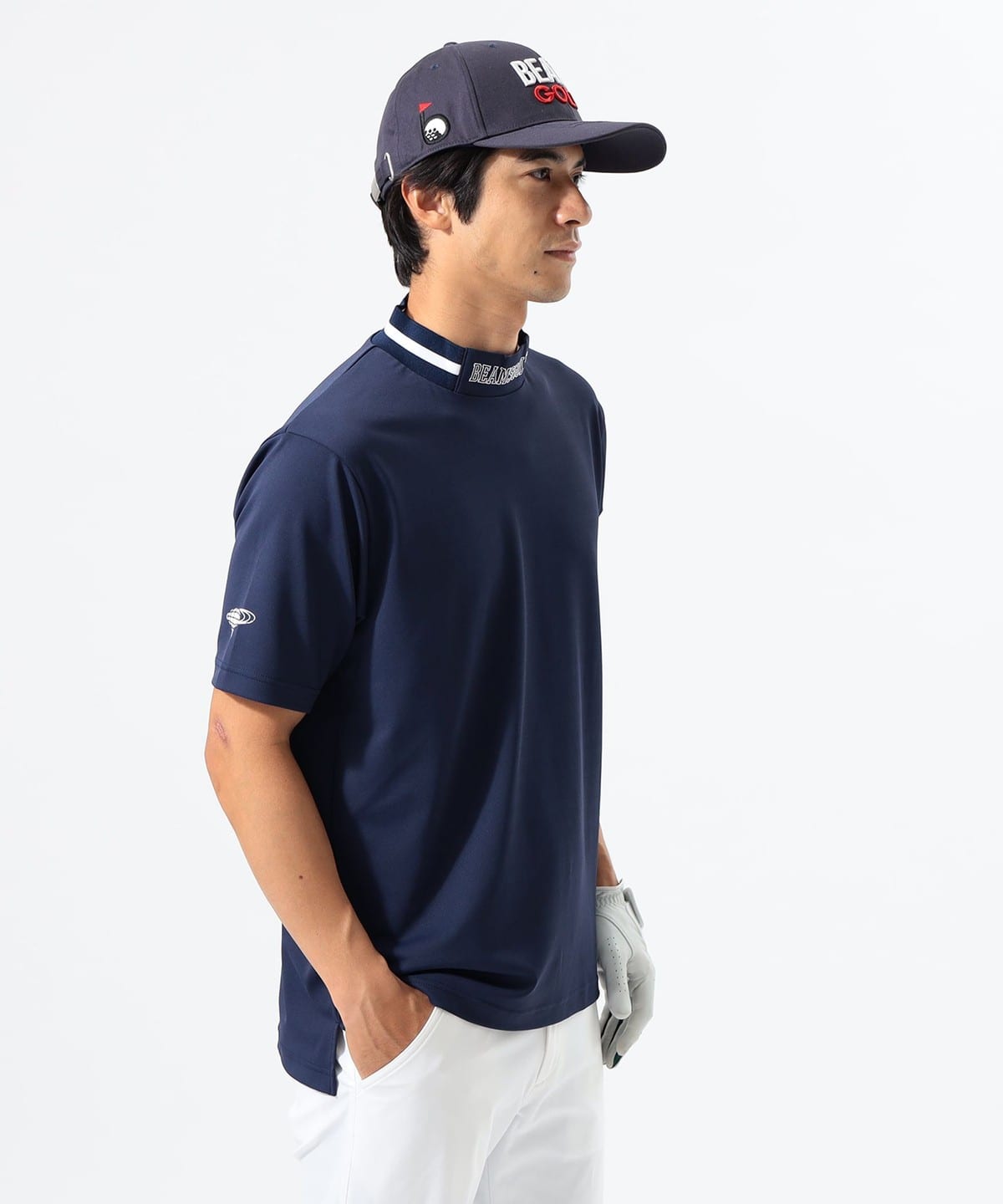 BEAMS GOLF（ビームス ゴルフ）ORANGE LABEL / リブ襟 モック