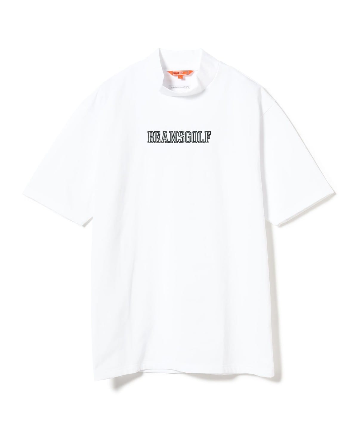 ORANGE LABEL / リブ襟 ロゴ刺繍 モックネックシャツ【DRY・UV・STRETCH】 Tシャツ・カットソー MEN WHITE M ORANGE LABEL / リブ襟 ロゴ刺繍 モックネックシャツ【DRY・UV・STRETCH】 Tシャツ・カットソー MEN WHITE M