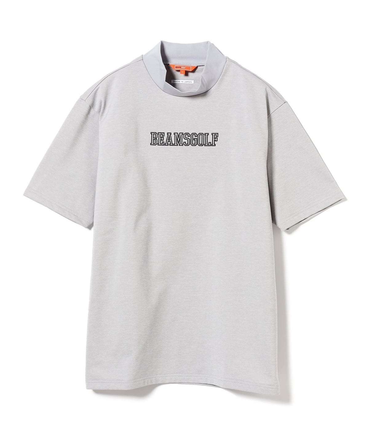ORANGE LABEL / リブ襟 ロゴ刺繍 モックネックシャツ【DRY・UV・STRETCH】 Tシャツ・カットソー MEN GREY L ORANGE LABEL / リブ襟 ロゴ刺繍 モックネックシャツ【DRY・UV・STRETCH】 Tシャツ・カットソー MEN GREY L