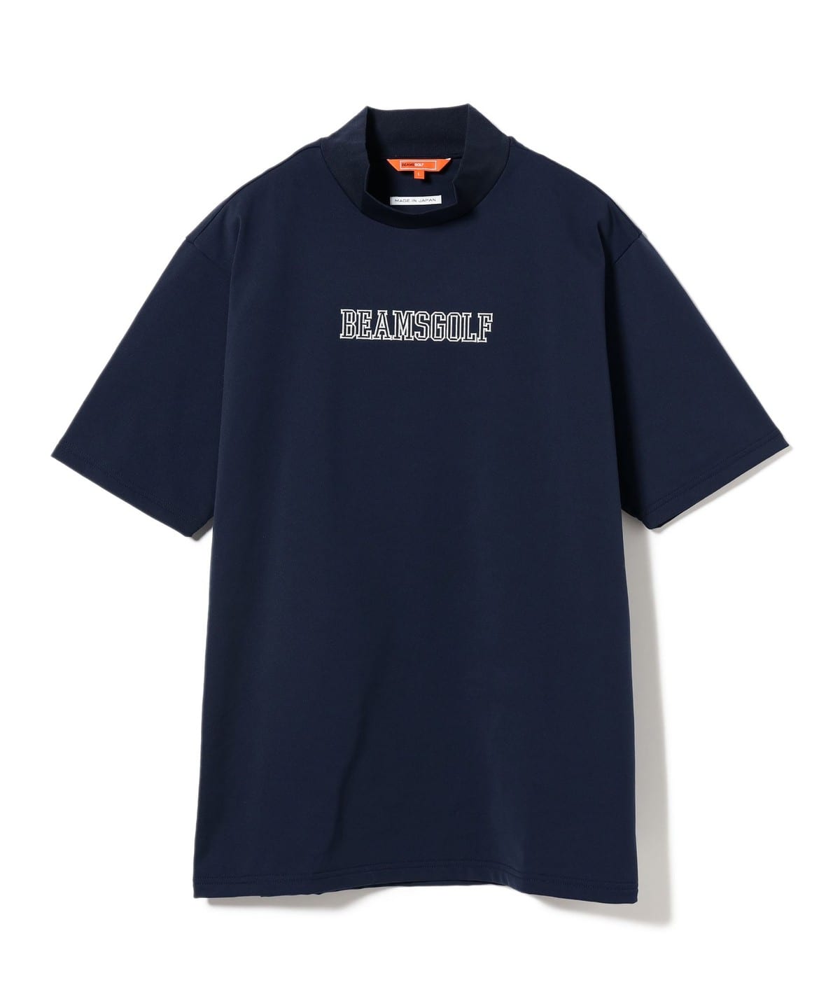 ORANGE LABEL / リブ襟 ロゴ刺繍 モックネックシャツ【DRY・UV・STRETCH】 Tシャツ・カットソー MEN NAVY S ORANGE LABEL / リブ襟 ロゴ刺繍 モックネックシャツ【DRY・UV・STRETCH】 Tシャツ・カットソー MEN NAVY S