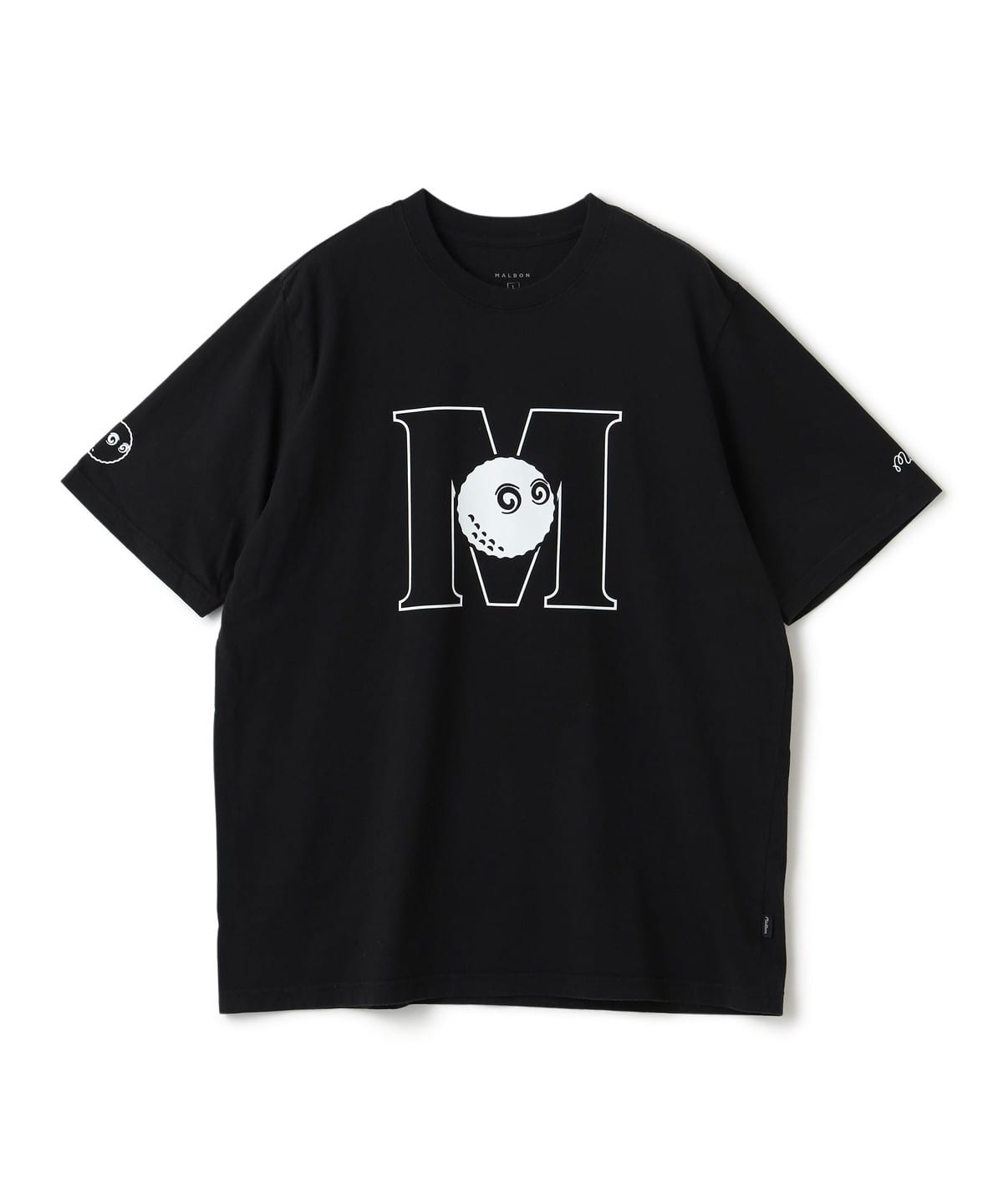 【別注】MALBON GOLF マルボン ゴルフ / M・ロゴ コットンTシャツ Tシャツ・カットソー MEN BLACK XL 【別注】MALBON GOLF マルボン ゴルフ / M・ロゴ コットンTシャツ Tシャツ・カットソー MEN BLACK XL