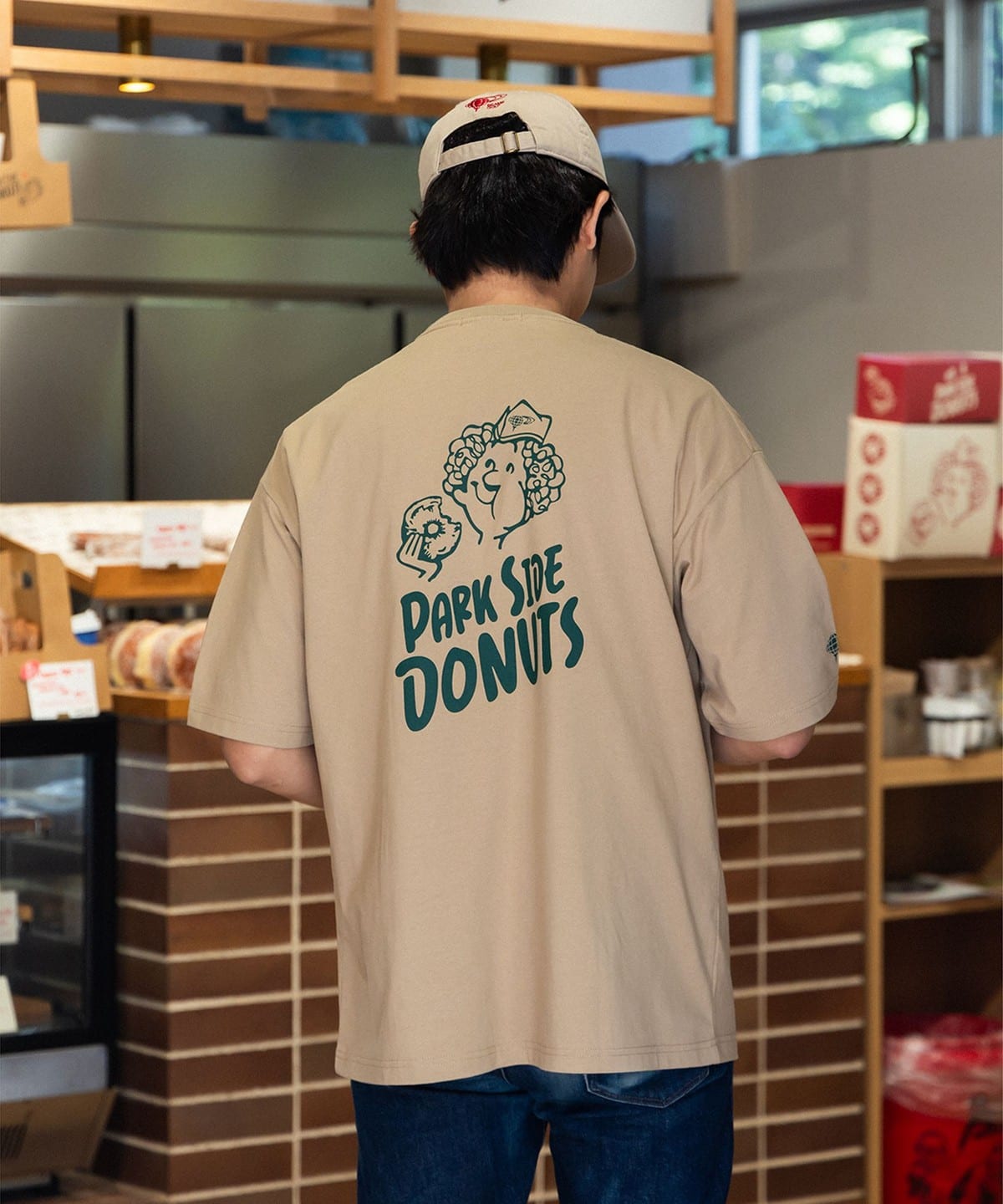 〈MEN〉【別注】PARK SIDE DONUTS / ドーナツボーイ Tシャツ. Tシャツ・カットソー MEN BEIGE XL 〈MEN〉【別注】PARK SIDE DONUTS / ドーナツボーイ Tシャツ. Tシャツ・カットソー MEN BEIGE XL