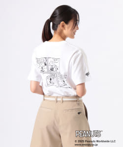 〈UNISEX〉PEANUTS スヌーピー バックプリント Tシャツ.