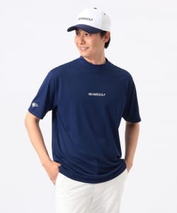 ORANGE LABEL / バックプリント ロゴモックネックシャツ（吸水速乾・UVカット）