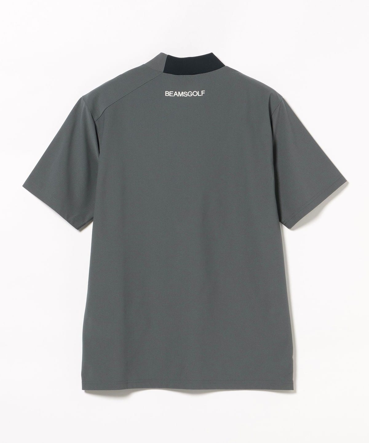 Golflickers グレー/黒 モックネックシャツ BEAMS GOLF（ビームス ゴルフ）ORANGE LABEL / フレックスドライ 襟