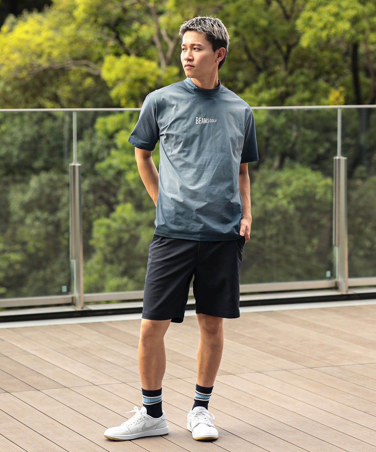 BEAMS GOLF（ビームス ゴルフ）ORANGE LABEL / ムラ染め風プリント
