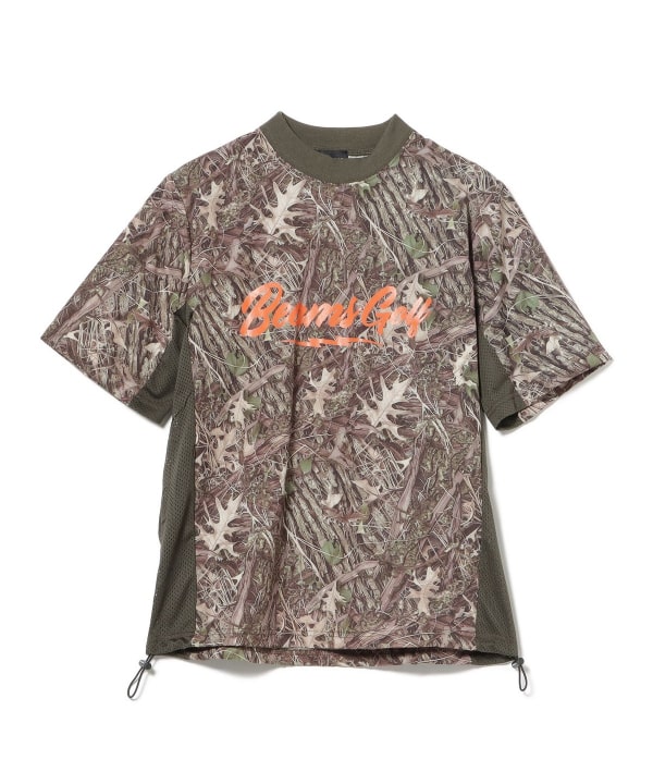 【別注】ELECTRIC GOLF / サイドメッシュ ツリーカモ モックネックシャツ