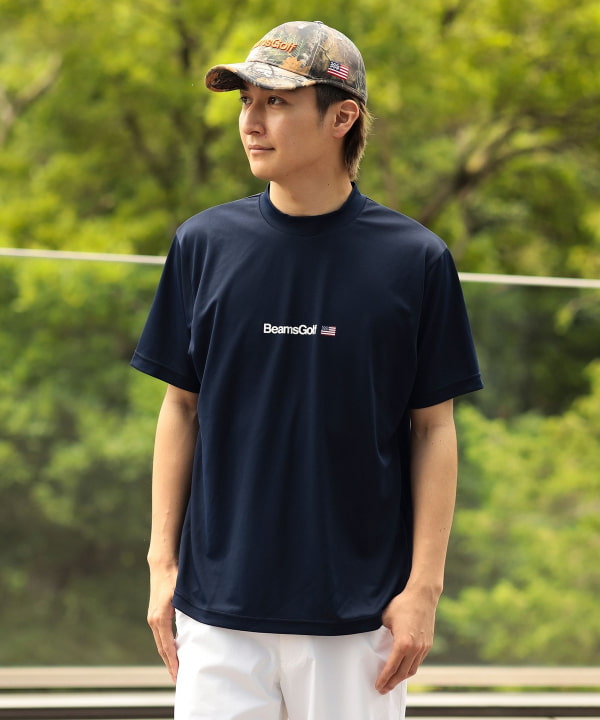 ORANGE标/正面Logo高领T恤（吸湿排汗、速干、防紫外线）模特：身高182厘米 尺码：L