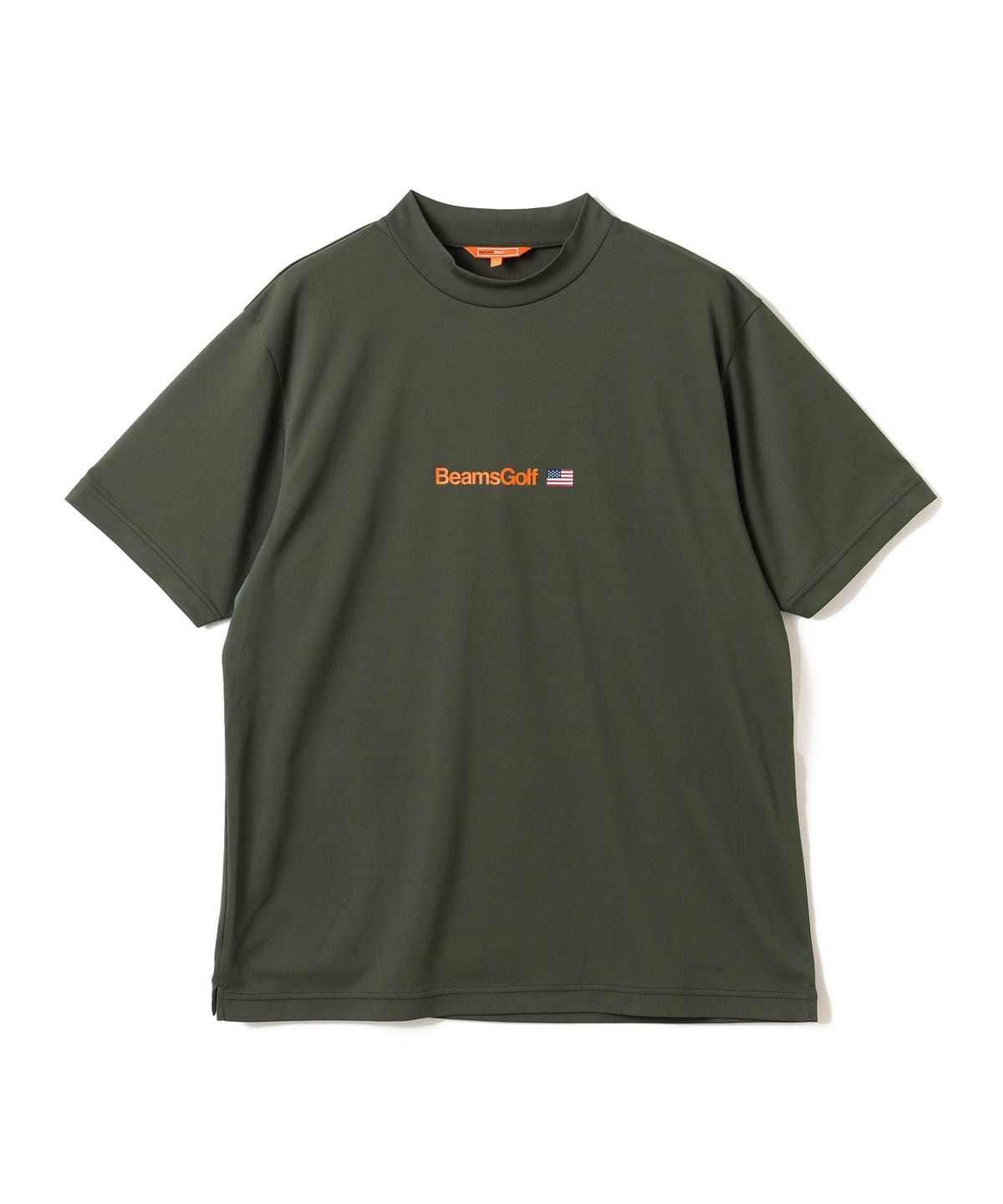 BEAMSGOLF モックネックシャツ BEAMS GOLF（ビームス ゴルフ）ORANGE LABEL / フロントロゴ モック