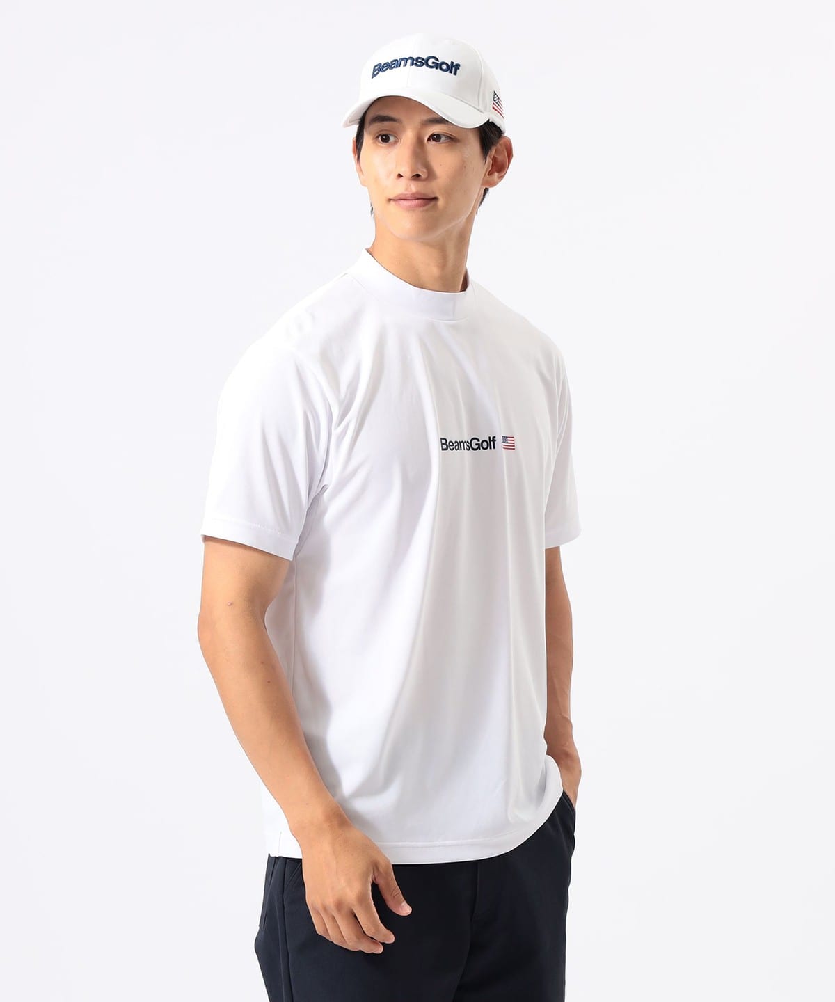 BEAMS GOLF（ビームス ゴルフ）ORANGE LABEL / フロントロゴ モック
