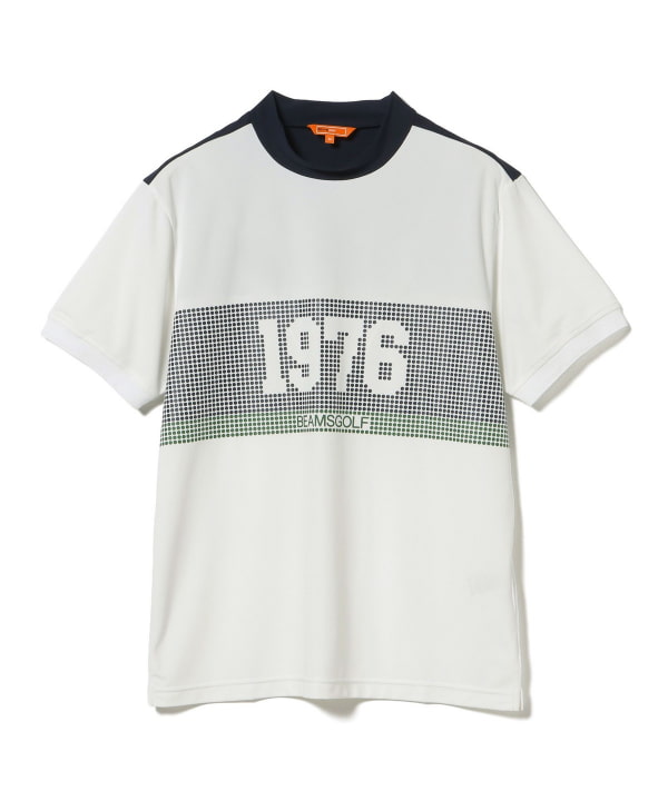 ORANGE LABEL / 1976 グラフィック モックネック シャツ（吸水速乾・UVカット）．