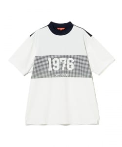 【+10%ポイントUP】ORANGE LABEL / 1976 グラフィック モックネック シャツ（吸水速乾・UVカット）