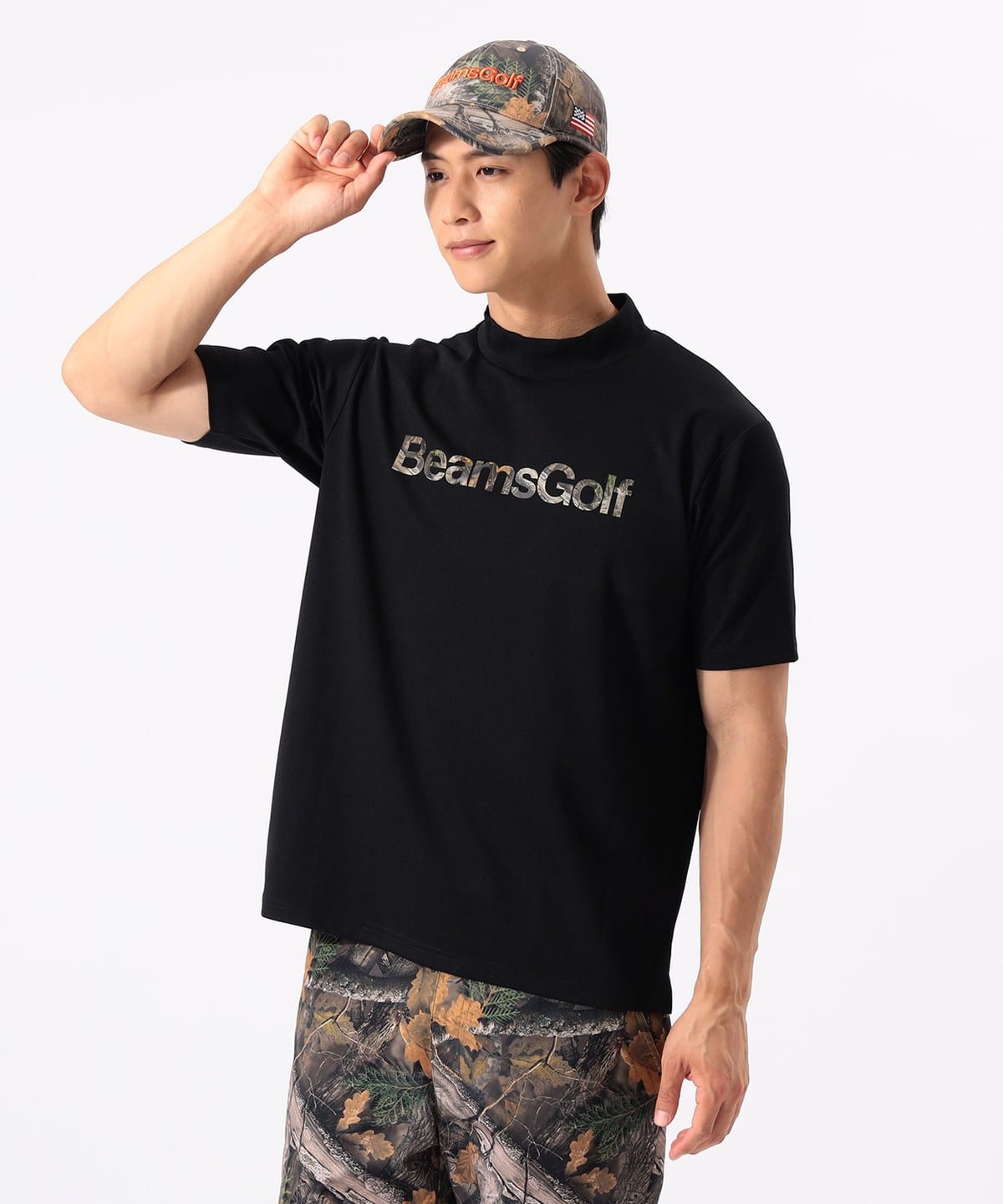 BEAMS GOLF（ビームス ゴルフ）ORANGE LABEL / バッグロゴ ツリーカモ