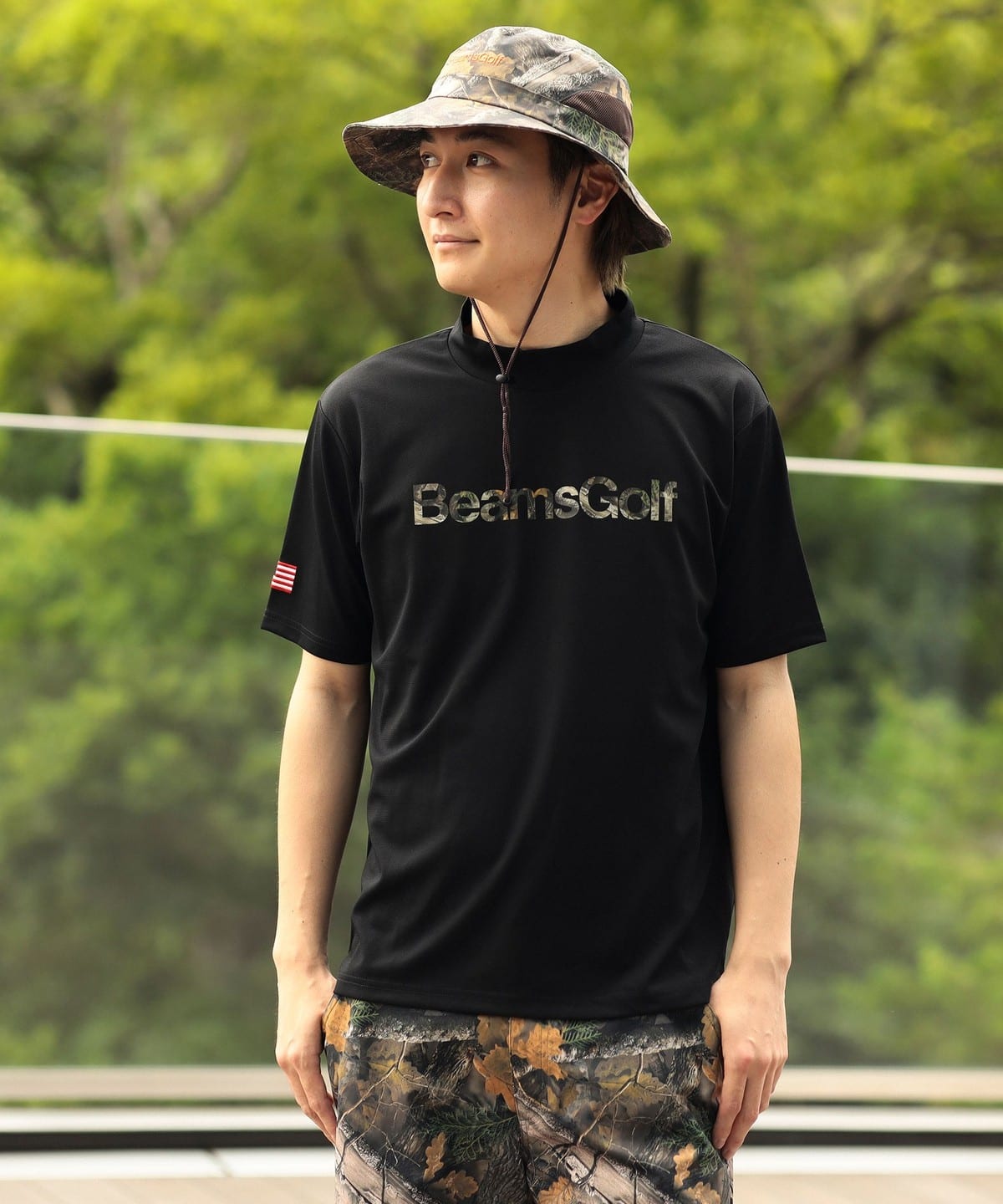 BEAMS GOLF（ビームス ゴルフ）ORANGE LABEL / バッグロゴ ツリーカモ