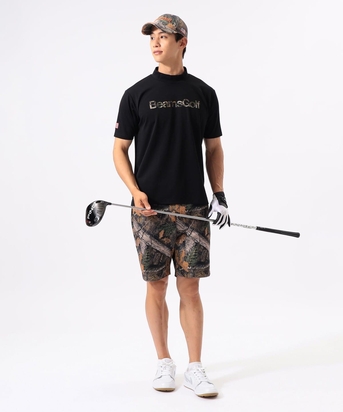 BEAMS GOLF（ビームス ゴルフ）ORANGE LABEL / バッグロゴ ツリーカモ