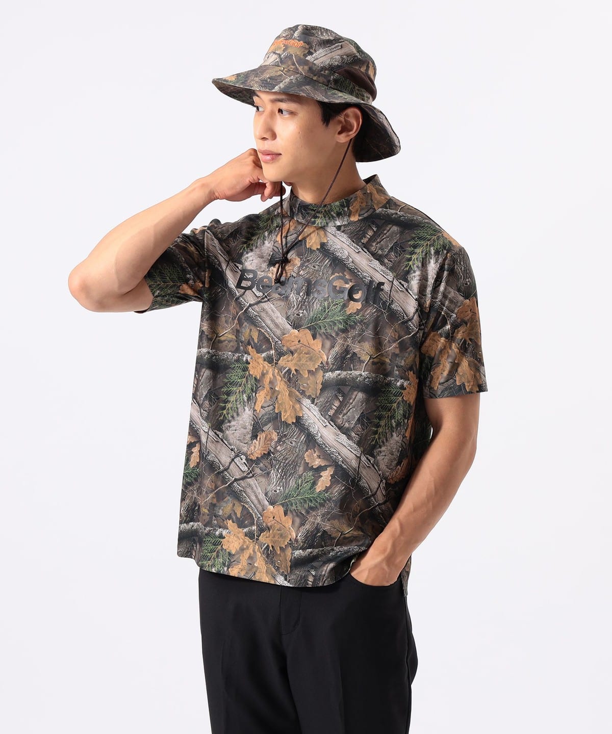 BEAMS GOLF（ビームス ゴルフ）ORANGE LABEL / バッグロゴ ツリーカモ