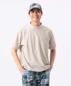 〈MEN〉 ORANGE LABEL / ナイロン メッシュ モックネックシャツ（UVカット）