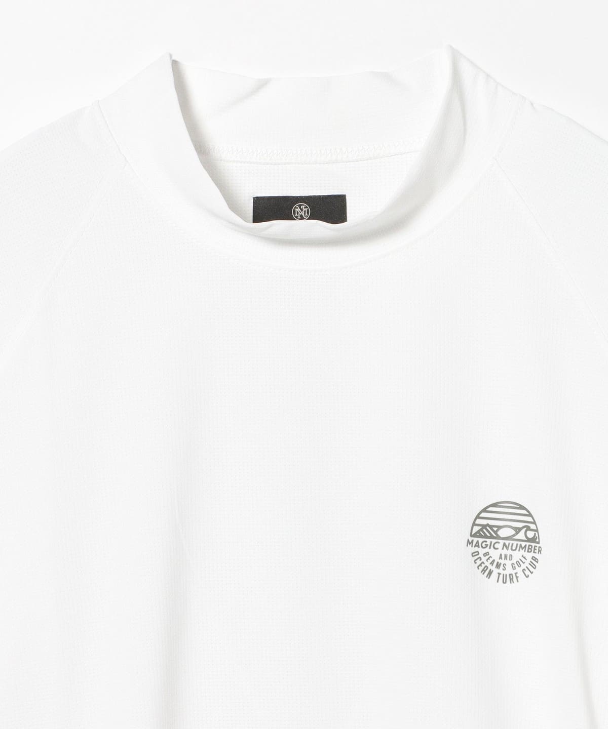 ★美品★BEAMS GOLF x MAGIC NUMBER　コラボ　モックネック BEAMS GOLF（ビームス ゴルフ）【別注】MAGIC NUMBER / レオパードロゴ