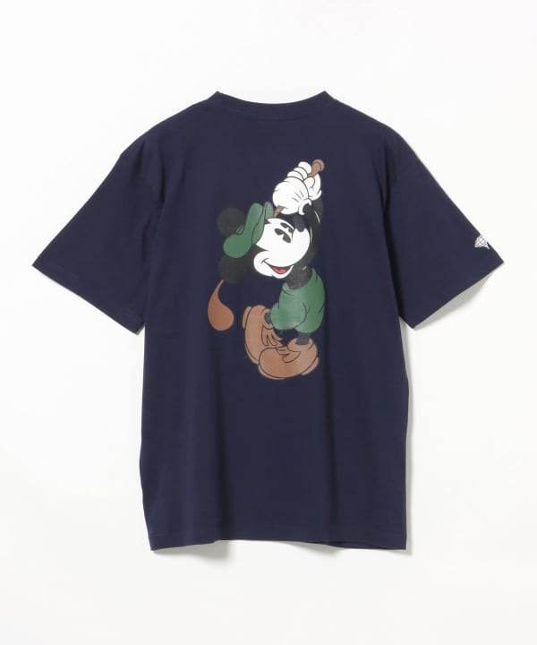 GOLFICKERS ゴルフィッカーズ バックプリント Tシャツ M 白 緑 BEAMS GOLF（ビームス ゴルフ）Disney / ミッキーマウス / バック