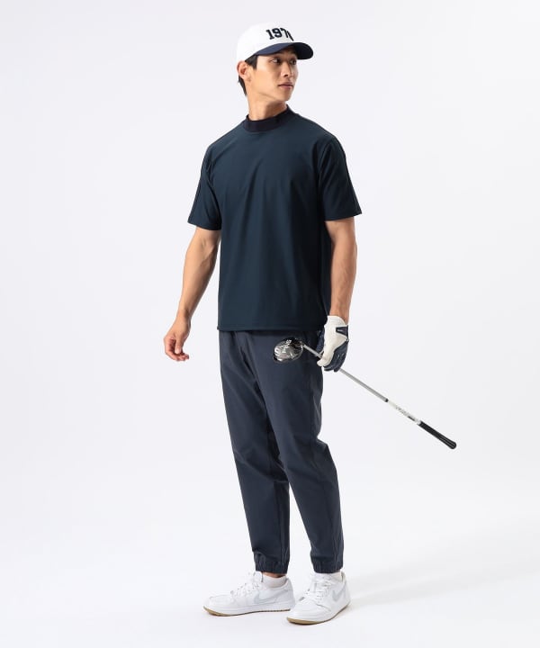 メッシュパネル モックネック シャツ Model : H:185 B:93 W:72 H:92  Size：L