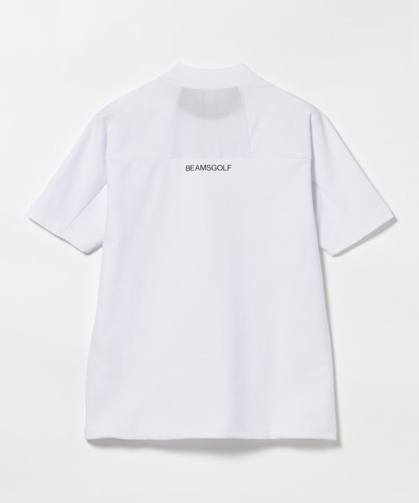 BEAMS GOLF（ビームス ゴルフ）メッシュパネル モックネック シャツ