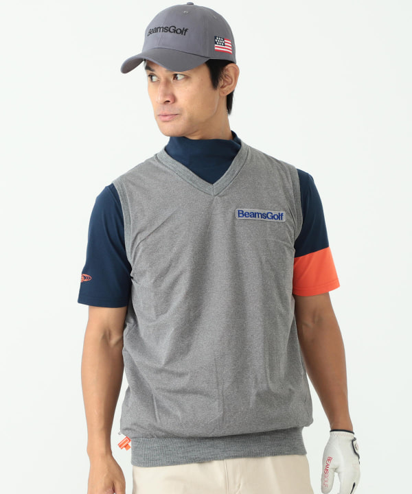 Beams Golf ビームス ゴルフ Beams Golf Orange Label リバーシブル ニット ベスト トップス ベスト 通販 Beams