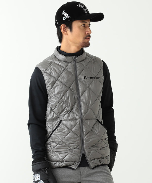 Beams Golf ビームス ゴルフ Beams Golf Orange Label ダイヤキルト ベスト ブルゾン ダウンジャケット ベスト 通販 Beams