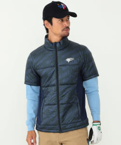 BEAMS GOLF ORANGE LABEL / パーテックス パッカブル 中綿 半袖 ベスト