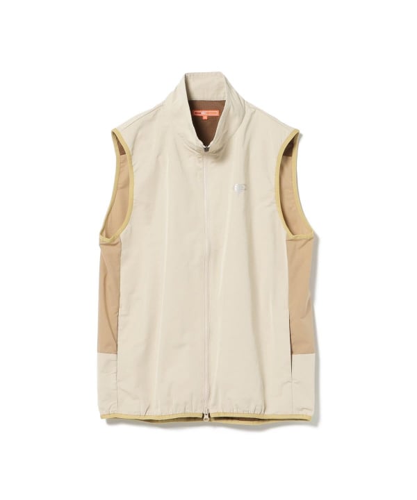 BEAMS GOLF BEAMS GOLF LABEL / Memory ORANGE Full Zip Vest