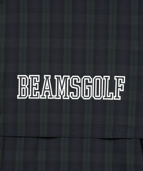 BEAMS GOLFビームスゴルフ 半袖シャツ/ハーフジップ/ストライプ柄 BEAMS GOLFビームスゴルフ 半袖シャツ/ハーフジップ/ストライプ