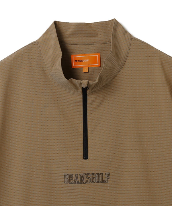 BEAMS GOLF ドット柄ポロシャツ Ｌ BEAMS GOLF ポロシャツ ポロ PURPLE LABEL / 変形ドット柄 丸襟