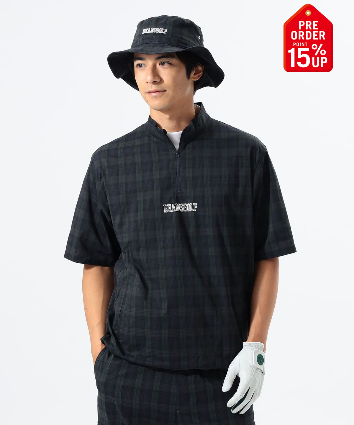 【+15%ポイントUP】ORANGE LABEL / ドットエア(R)ハーフジップ プルオーバー シャツ・ブラウス MEN B/W M 【+15%ポイントUP】ORANGE LABEL / ドットエア(R)ハーフジップ プルオーバー シャツ・ブラウス MEN B/W M
