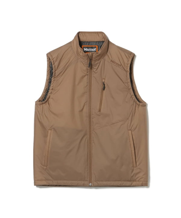 【未使用級・23AW・サイズXL】ビームスゴルフ　パデッドベスト　ベージュ　中綿 BEAMS GOLF（ビームス ゴルフ）【別注】Marmot / プリマロフト（R