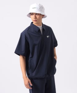 【+10%ポイントUP】ORANGE LABEL / ストレッチ ハーフジップ ショートスリーブ ピステ（撥水）