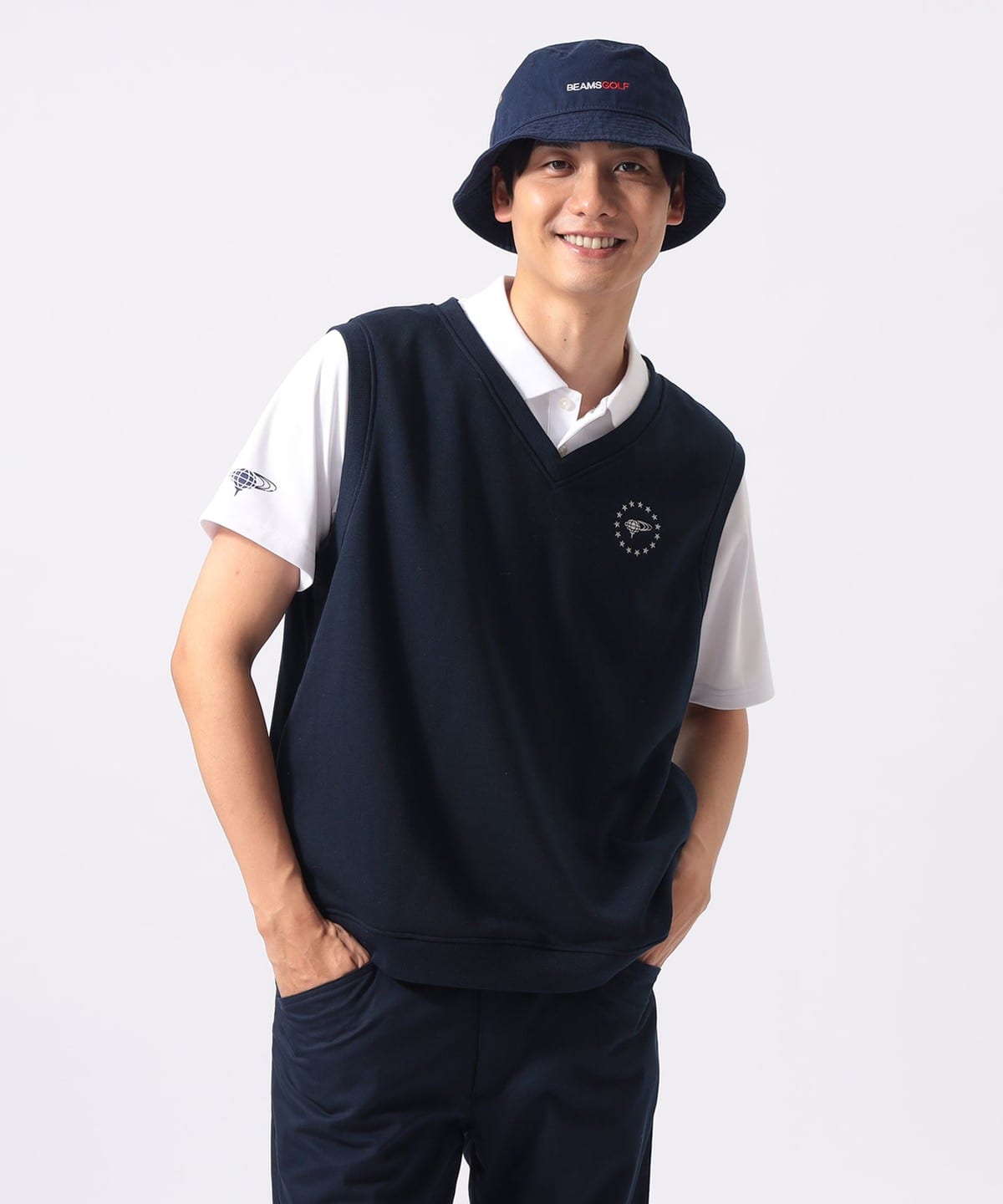 BEAMS GOLF（ビームス ゴルフ）〈MEN〉ORANGE LABEL / スターロゴ 裏毛