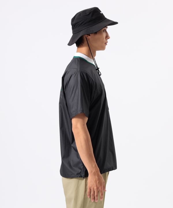 【别住】Marmot /半拉链防水防风夹克 模特：H:185 B:93 W:72 H:92 尺码：L