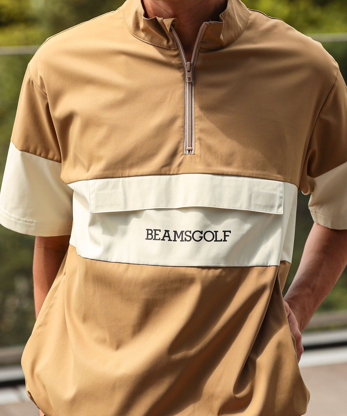 【3点セット】 BEAMS GOLF ポロシャツ ハーフジップ インナー XL BEAMS GOLF（ビームス ゴルフ）ORANGE LABEL / ハーフジップ 撥水